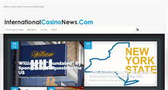 Desktop Screenshot of internationalcasinonews.com