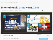 Tablet Screenshot of internationalcasinonews.com